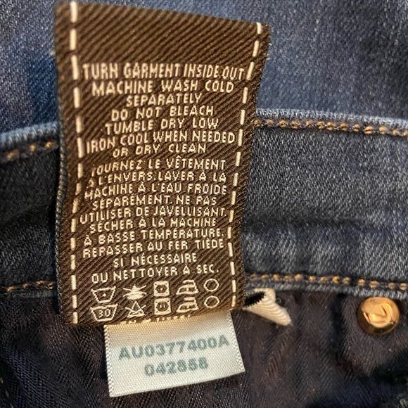 7 For All Mankind the Modern Straight jeans in dark wash size 25 good condition - Picture 2 of 6